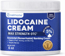 Cargar imagen en el visor de la galería, WELMATE Crema de lidocaína al 5% para hemorroides
