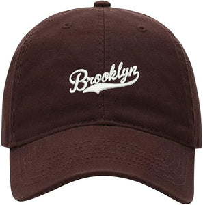 Gorra de béisbol unisex bordada de Brooklyn para hombre y mujer, ln25 clásica, ajustable, con correa para la espalda