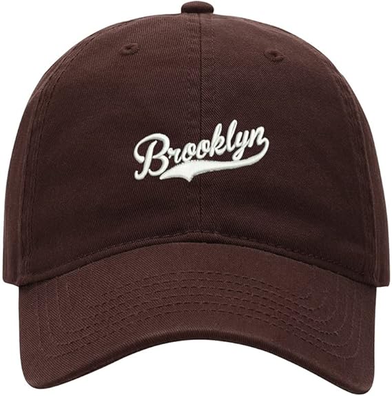 Gorra de béisbol unisex bordada de Brooklyn para hombre y mujer, ln25 clásica, ajustable, con correa para la espalda