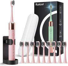 Cargar imagen en el visor de la galería, Kuicur Cepillo de dientes eléctrico Sonic para adultos y niños
