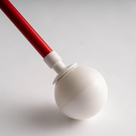 Punta de bastón con forma de gancho con bola rodante de Ambutech. Funciona con el bastón NO-JAB® de Ambutech. La calidad marca la diferencia. a23