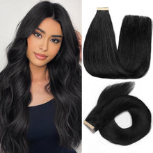 Cargar imagen en el visor de la galería, Extensiones de cabello humano con cinta

