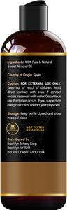 Brooklyn Botany Aceite de almendras dulces, 100% puro y natural para la piel Q1