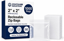 Cargar imagen en el visor de la galería, Spartan Industrial - Bolsas pequeñas con cremallera resistentes de 6" x 8" (1000 unidades)
