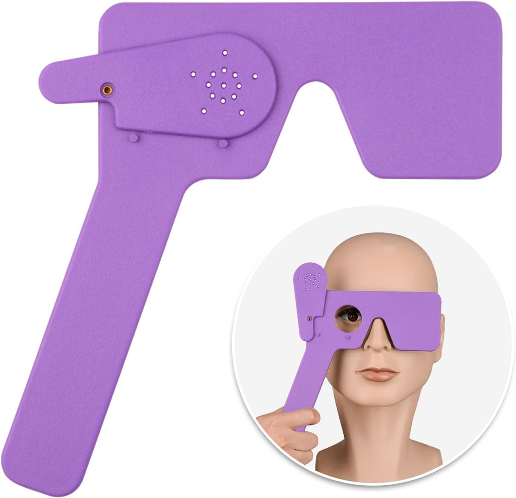 Oclusor oftálmico de ojos con 14 agujeros para oftalmólogos, a22 ortoptistas y optometristas a examen ocular (morado)