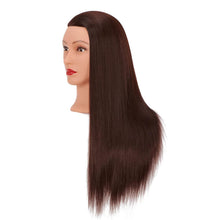 Cargar imagen en el visor de la galería, Headfix Cabeza de maniquí de pelo largo de 26 a 28 pulgadas, fibra sintética
