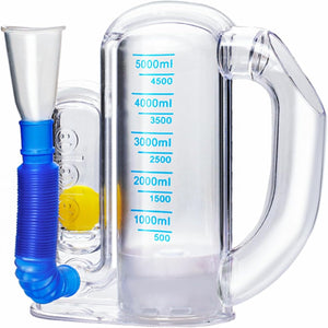 Espirómetro de incentivo, dispositivo de ejercicio de respiración para pulmones, entrenador de respiración profunda para niños y adultos, a22 dispositivo de ejercicio de respiración, medición de capacidad