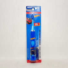 Cargar imagen en el visor de la galería, Hot Wheels cepillo de dientes eléctrico sónico con batería niños y niñas.
