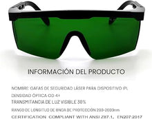 Cargar imagen en el visor de la galería, FreeMascot IPL 200nm-2000nm Gafas de seguridad láser
