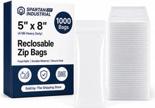 Cargar imagen en el visor de la galería, Spartan Industrial - Bolsas pequeñas con cremallera resistentes de 6" x 8" (1000 unidades)
