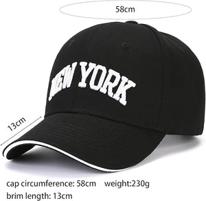 Gorra de béisbol clásica con bordado de Nueva York, ln25 100 % algodón, ajustable, para hombres y mujeres, 2