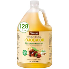 Cargar imagen en el visor de la galería, Aceite de jojoba orgánico USDA prensado en frío 100% puro y natural
