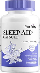 Ayuda para dormir de doble acción: complejo de melatonina y baya de saúco, citrato de magnesio, L-teanina y manzanilla, duerme más rápido y duerme mejor, apoyo natural para dormir - 120 ln26