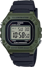 Cargar imagen en el visor de la galería, Casio W218H Series | Men’s Digital Watch | 50M WR | 1/100 Second Stopwatch | 100 SEC Chronograph | LED Backlight | ln24 Countdown Timer | Daily Alarm | Hourly Time Signal | 7 Year Battery
