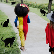 Cargar imagen en el visor de la galería, Señales de jardín de gato negro de Halloween Anditoy 6 Pack con estacas, silueta aterradora, decoraciones de Halloween para jardín, césped y patio exterior
