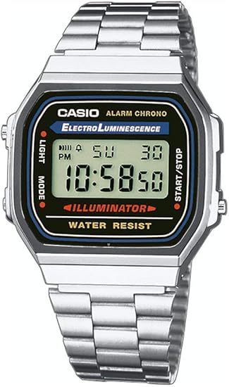 Casio -ln24 reloj con calculadora, modelo A168WA-1, para hombre