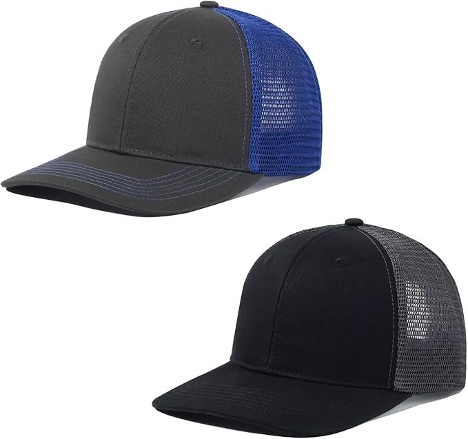 Crazy Era kozinu - Gorras unisex de camionero de malla en blanco, gorras de béisbol ajustables ln25