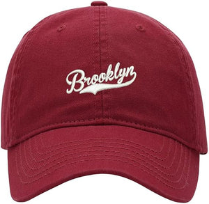 Gorra de béisbol unisex bordada de Brooklyn para hombre y mujer, ln25 clásica, ajustable, con correa para la espalda