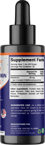 Vitamatic 2 paquetes de gotas líquidas de melatonina de 20 mg – 2 onzas líquidas (2.0 fl oz) – Sabor natural a bayas – para adultos – Sin OMG – Suplemento vegetariano ln26