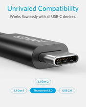 Cargar imagen en el visor de la galería, Anker Cable USB C, Thunderbolt 3.0, carga de 100 W, soporta pantalla 5K y transferencia a19 de datos de 40 Gbps, para iPhone 15, MacBook, iPad, Samsung Galaxy S23 y más
