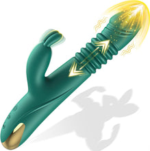 Cargar imagen en el visor de la galería, Vibrador de empuje con conejo – Estimulador de punto G y clítoris &nbsp;
