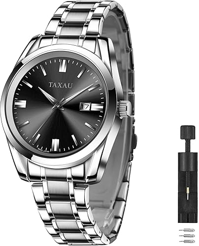 Relojes de lujo minimalistas para hombre, relojes impermeables para hombre, relojes de pulsera analógicos de cuarzo de acero a21 inoxidable a la moda para hombre con fecha luminosa