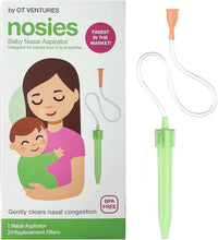 Cargar imagen en el visor de la galería, Nosies – Aspirador nasal para bebés recién nacidos (0-6 meses) con 20 filtros de higiene

