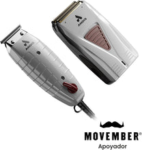 Cargar imagen en el visor de la galería, Andis 17270 T-Outliner Trimmer &amp; Pro Foil - Combo de acabado de afeitadora de titanio
