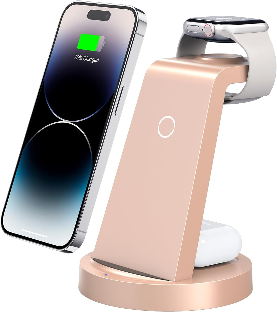 Estación de carga 3 en 1 para iPhone ROSA A24