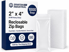 Cargar imagen en el visor de la galería, Spartan Industrial - Bolsas pequeñas con cremallera resistentes de 6" x 8" (1000 unidades)
