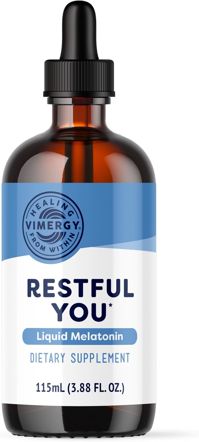 Vimergy Melatonina 5 mg – Ayuda natural para dormir – Suplemento para dormir – Ayuda a conciliar el sueño más rápido y permanecer dormido más tiempo – Sin OMG, sin gluten, Kosher, sin soja, vegano, ln26