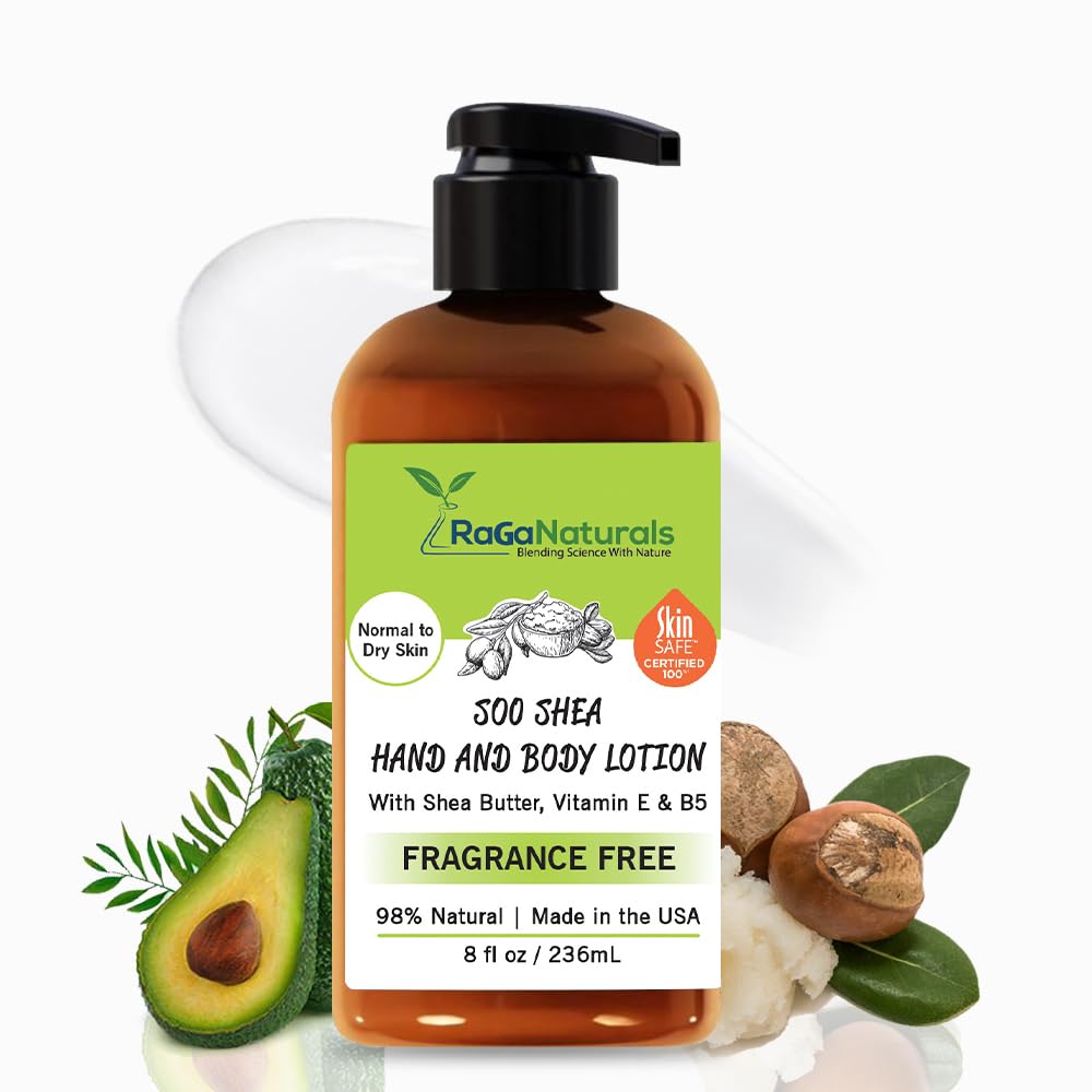 RaGaNaturals Loción sin perfume – Hidratante, sin fragancia