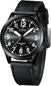 Relojes militares analógicos CIVO para hombre: relojes para hombre resistentes al agua para el campo - a21 Relojes militares para hombre