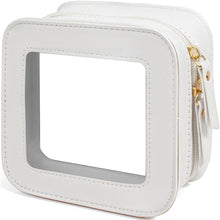 Cargar imagen en el visor de la galería, Pequeña bolsa de maquillaje transparente para mujer

