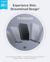 Cargar imagen en el visor de la galería, Anker MagGo Power Bank, batería magnética ultradelgada de 10,000 mAh, con certificación Qi2 de 15 W, a19 cargador portátil ultra rápido compatible con MagSafe, diseño ergonómico, solo para iPhone
