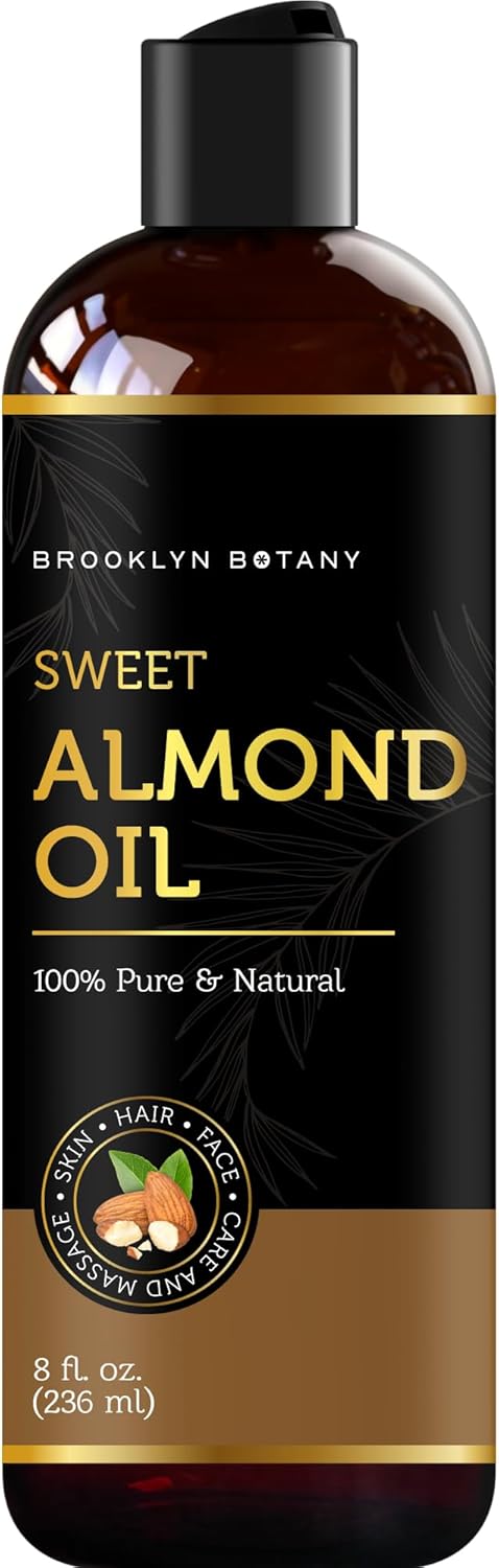Brooklyn Botany Aceite de almendras dulces, 100% puro y natural para la piel Q1