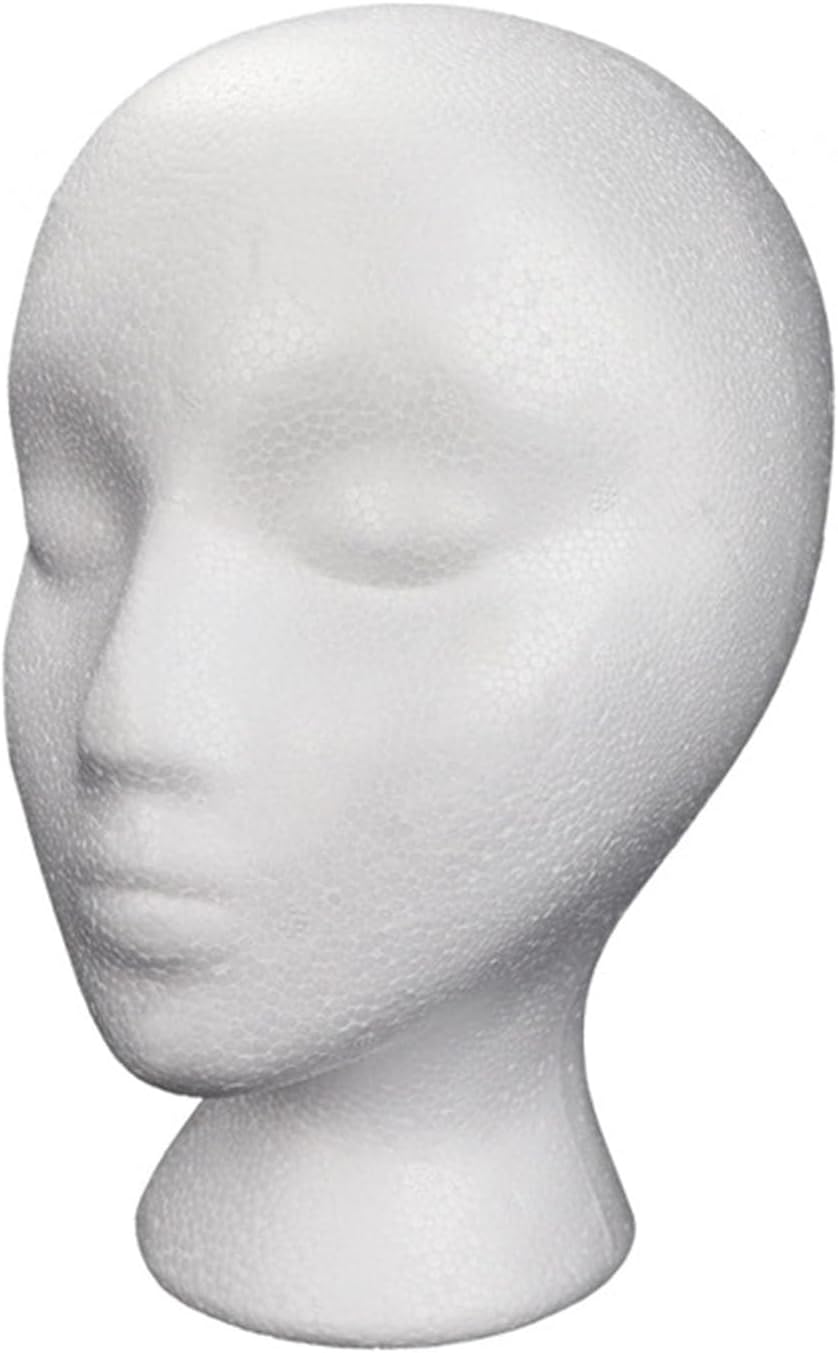 Cabeza de maniquí de espuma