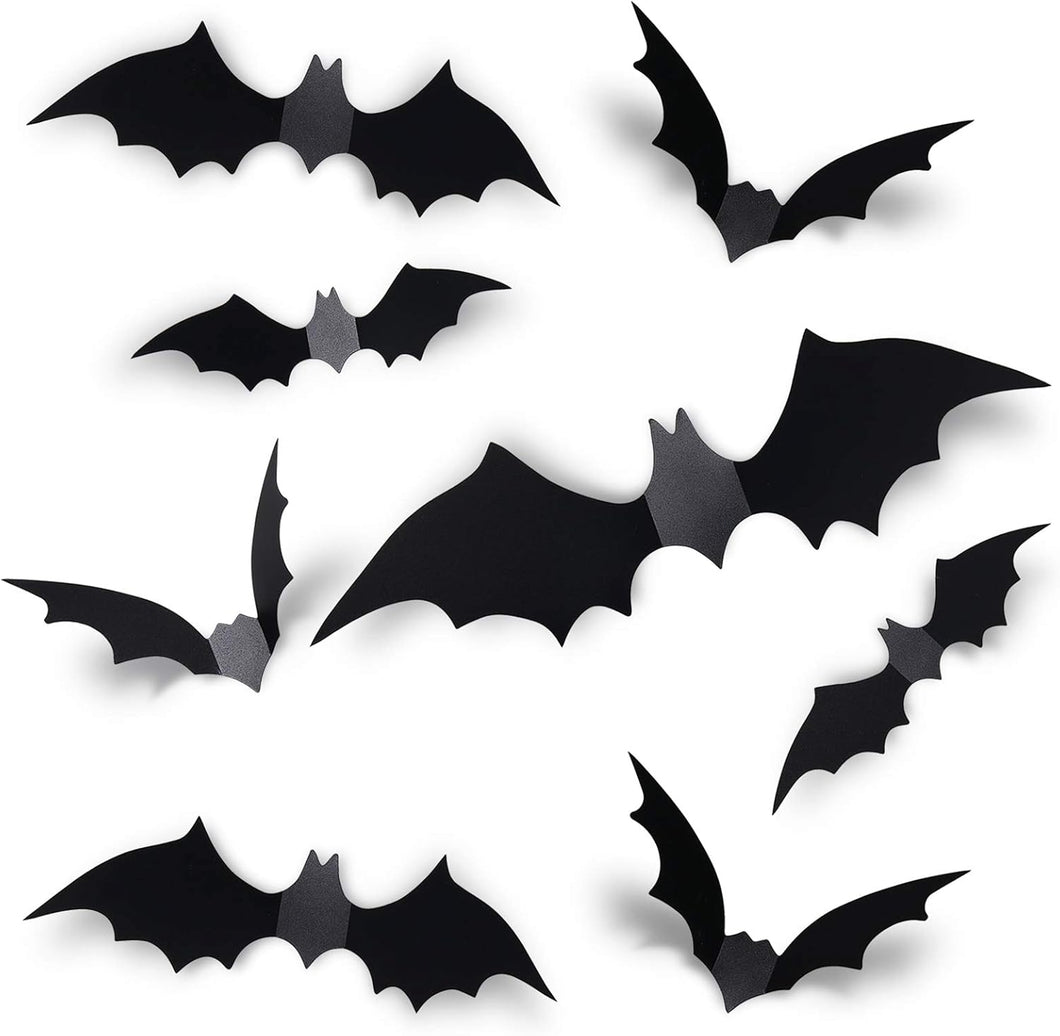 Coogam 60PCS Decoración de murciélagos de Halloween