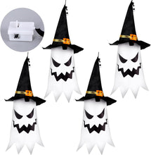Cargar imagen en el visor de la galería, Decoraciones de Halloween al aire libre Decoración de Halloween Colgante de luces de cadena al aire libre Sombrero de bruja fantasma
