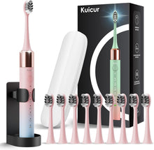 Cargar imagen en el visor de la galería, Kuicur Cepillo de dientes eléctrico Sonic para adultos y niños
