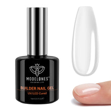 Cargar imagen en el visor de la galería, Gel de uñas Builder de Modelones, 7-en-One Clear Builder para uñas, curado con LED
