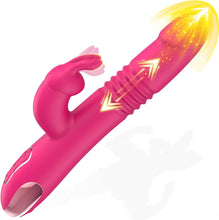 Cargar imagen en el visor de la galería, Vibrador de Empuje con Conejo Juguetes Sexuales
