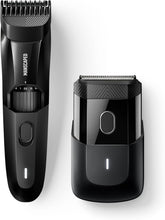 Cargar imagen en el visor de la galería, MANSCAPED® The Beard Hedger™ Premium - Recortadora de barba para hombre y afeitadora facial ln23 compacta The Handyman™ con nivelador de pelo largo y cuchillas de aluminio
