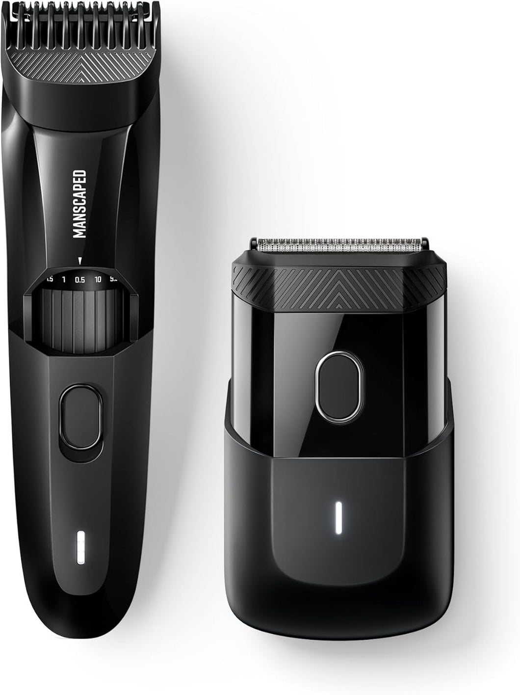 MANSCAPED® The Beard Hedger™ Premium - Recortadora de barba para hombre y afeitadora facial ln23 compacta The Handyman™ con nivelador de pelo largo y cuchillas de aluminio