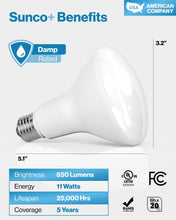 Cargar imagen en el visor de la galería, BR30 - Bombilla LED de 11 W 6PK, multicolor A19
