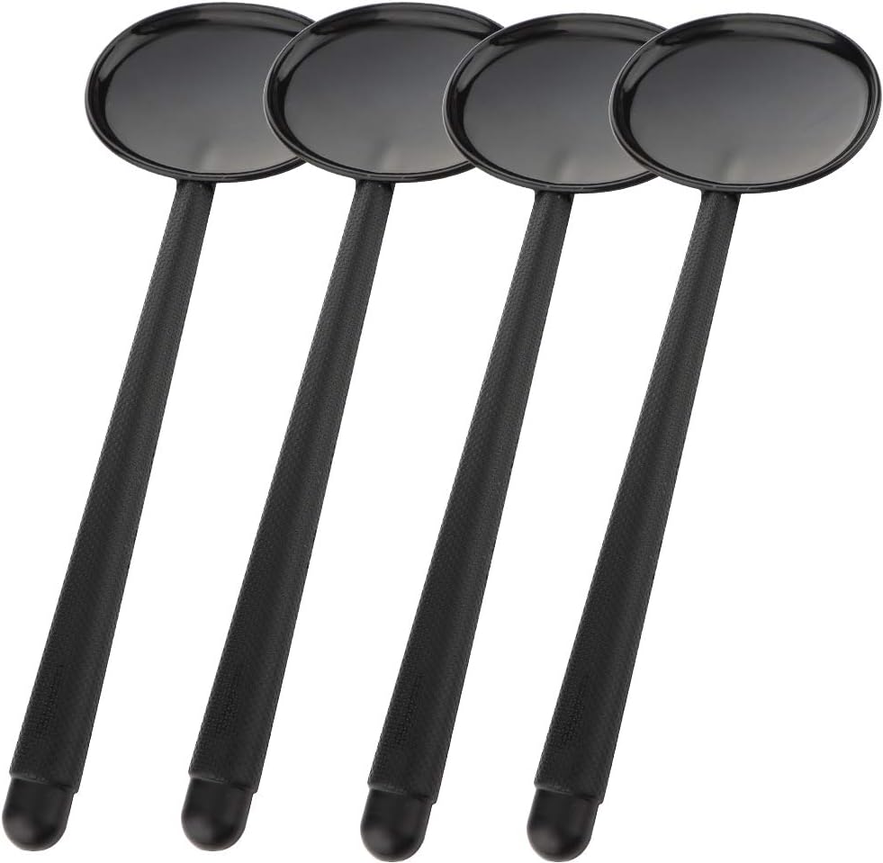 Paquete de 4 oclusores de ojo de mano negros de plástico Vision Optics Optometría Instrumento para examen de gráfico ocular a22