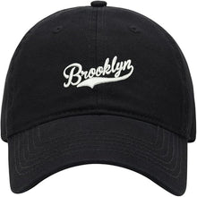 Cargar imagen en el visor de la galería, Gorra de béisbol unisex bordada de Brooklyn para hombre y mujer, ln25  clásica, ajustable, con correa para la espalda
