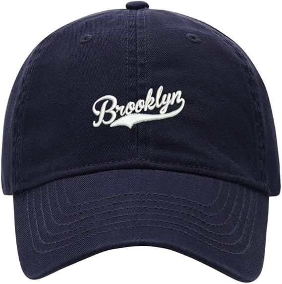 Gorra de béisbol unisex bordada de Brooklyn para hombre y mujer, ln25 clásica, ajustable, con correa para la espalda