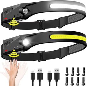 Linterna frontal recargable 2 unidades A24
