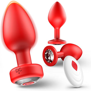 Vibrador de juguetes sexuales con enchufe anal a24